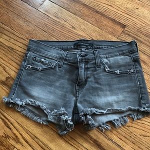 Distressed Cutoff Denim Shorts
